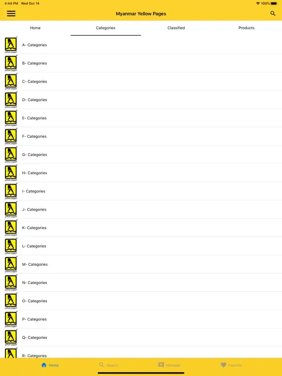 Imex Myanmar Yellow Pages iPad 应用截图